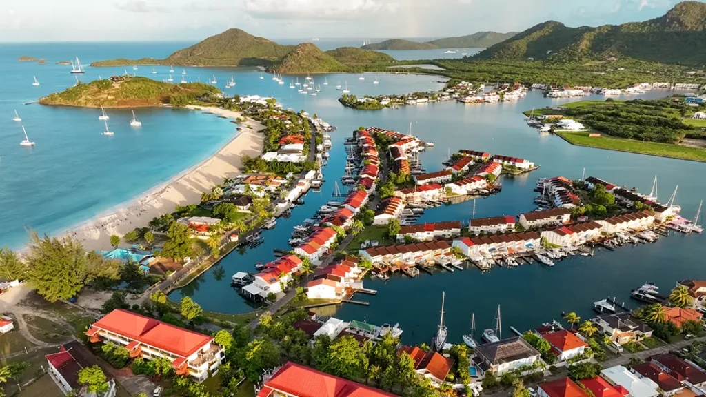 Jolly Harbour west coast of Antigua