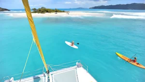 Paddeling SUP board and kayaking BVI